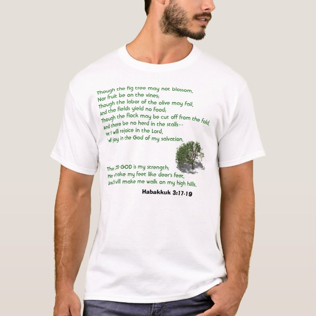 Camiseta 3:17 de Habakkuk - 19 (Anverso)