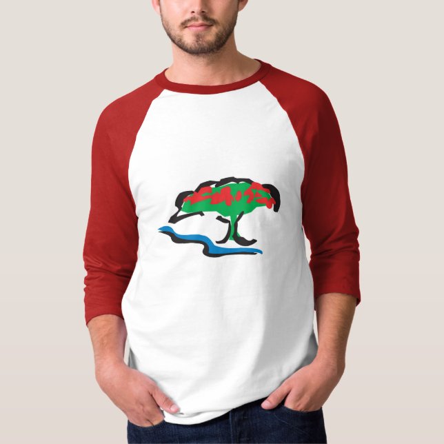 Camiseta 3/4 manga para hombre (Anverso)