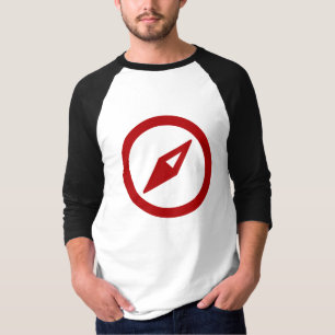 Camiseta 3/4 raglán básico de la manga