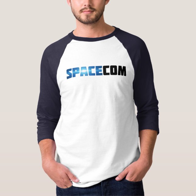 Camiseta 3/4 Raglan SpaceCom (Anverso)