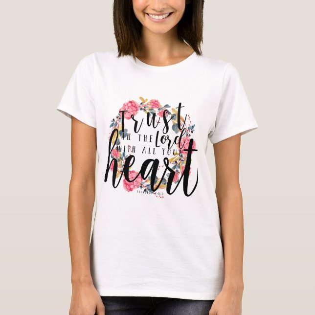 Camiseta 3:5 de los proverbios - confianza 6 en el SEÑOR (Anverso)