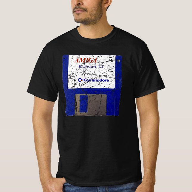 Camiseta 3,5 Zoll Diskette Amiga Kickstart T-Shirt (Anverso)