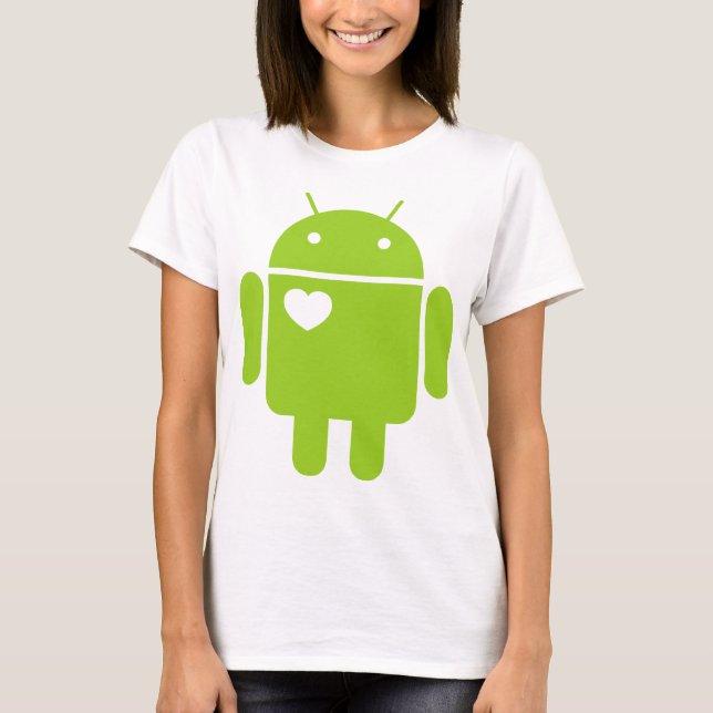Camiseta <3 Android (Anverso)