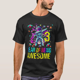 Camiseta 3 Aniversario De Ser Astronauta Increíble 1