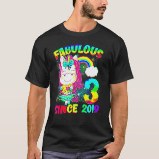 Camiseta 3 años de edad Unicornio, 3 años, unicornio, Chica