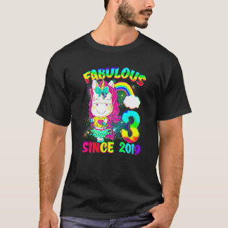 Camiseta 3 años de edad Unicornio, 3 años, unicornio, Chica