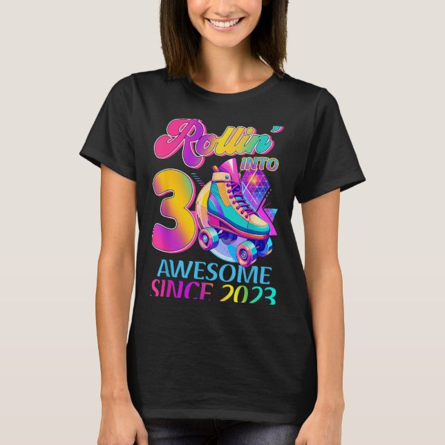 Camiseta 3 Años Increíble Desde Cumpleaños Temáticos de Hoc (Anverso)