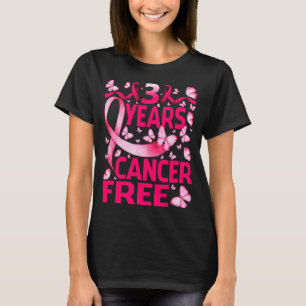 Camiseta 3 años Sobreviviente libre de cáncer de mama Marip