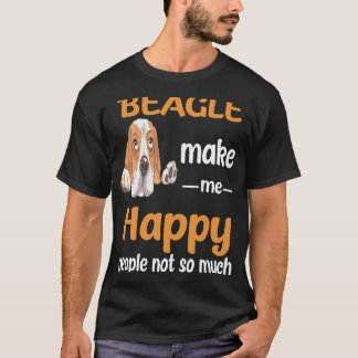 Camiseta 3 Beagle Me Hacen Feliz