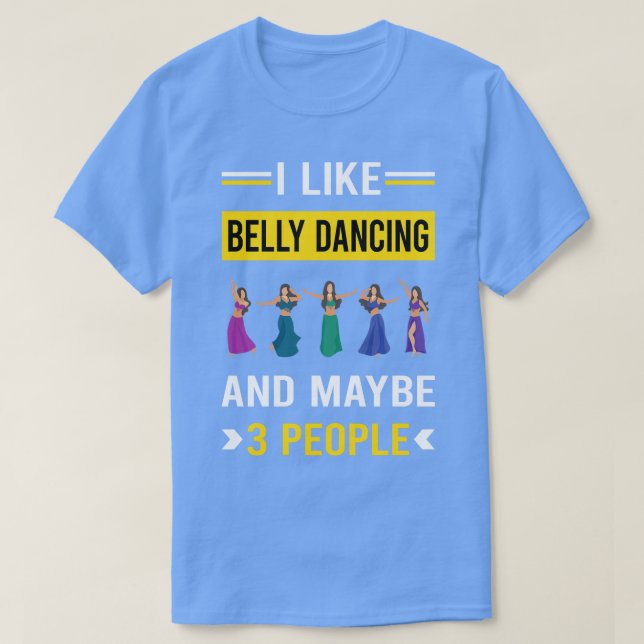 Camiseta 3 Belly bailando danza Bellydance Bellydanci (Diseño del anverso)