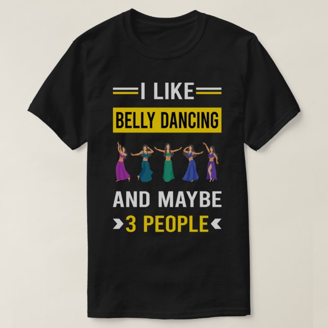 Camiseta 3 Belly bailando danza Bellydance Bellydanci (Diseño del anverso)