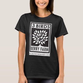 Camiseta 3 Birds Berry Farm Organic T-Shirt Black Logo