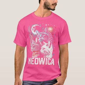 Camiseta 3 Cat 4 De Julio Bandera Estadounidense Afeitando 