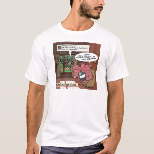 Camiseta 3 cerditos con astucia en las redes sociales