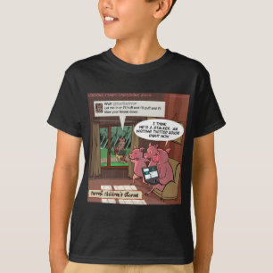 Camiseta 3 cerditos con habilidad en las redes sociales