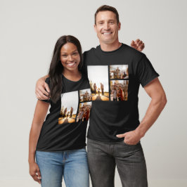 Camiseta 3 Collage de fotos Personalizado personalizado