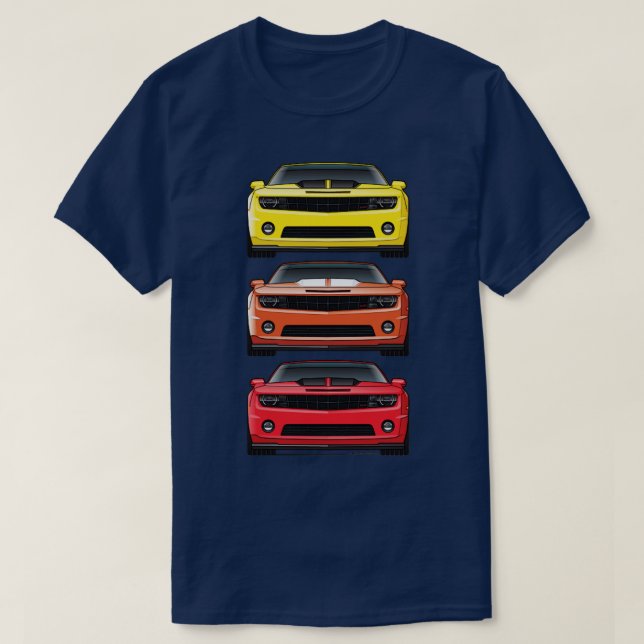 Camiseta 3 colores calientes (Diseño del anverso)