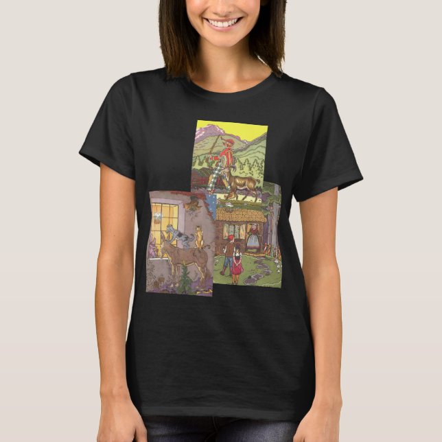 Camiseta 3 cuentos de hadas clásicas de la cosecha por Haum (Anverso)