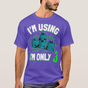 Camiseta 3 Cumpleaños 3 años de edad PC Gamer WASD Vide jue