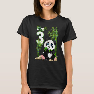 Camiseta 3 Cumpleaños 3 Años Fiesta Animal Panda 6