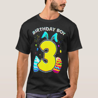 Camiseta 3 cumpleaños Conejo de Pascua Oídos 3 años Nacimie