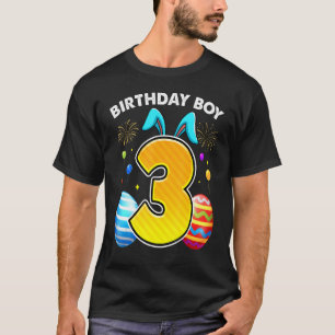Camiseta 3 cumpleaños Conejo de Pascua Oídos 3 años Nacimie