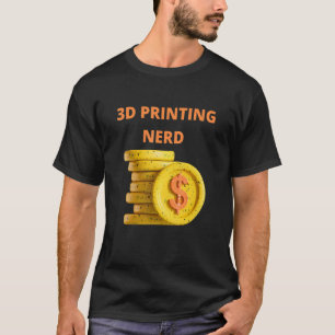 Camiseta 3 d Impresión Nerd Bitcoin Miner