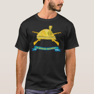 Camiseta 3 d Registro de Infantería DUI w Br Ribbon X