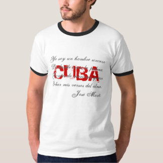 Camiseta 3 de la poesía de Cuba Jose Marti