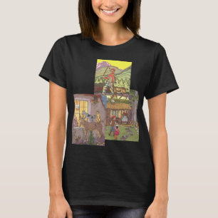 Camiseta 3 diferentes cuentos de hadas clásicos vintage de 