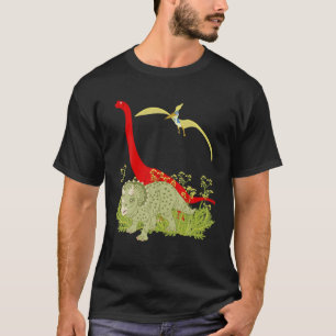 Camiseta 3 Dinosaurios, Dandelion gigante, Triceratops