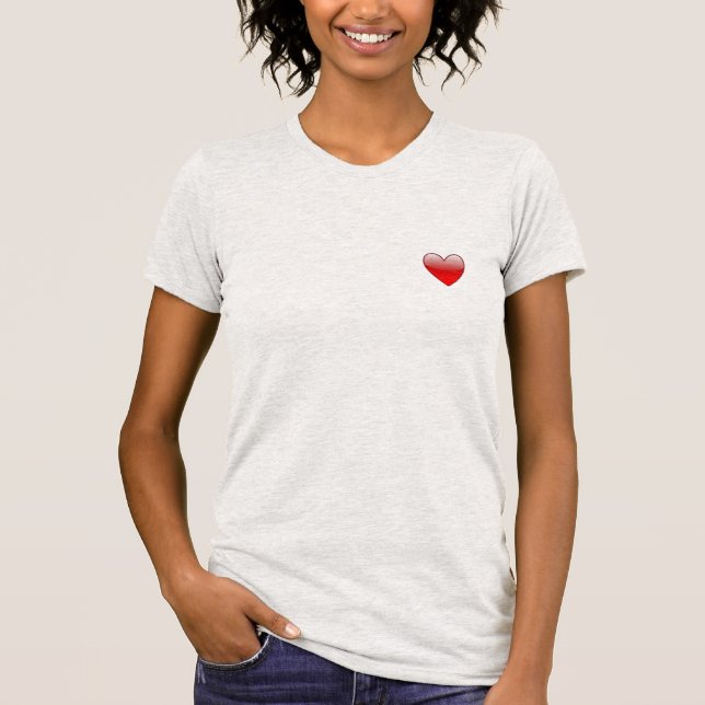Camiseta <3 en tu corazón (Anverso)