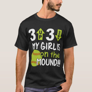Camiseta 3 encima de 3 abajo mi chica está en el t-shi del