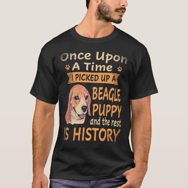 Camiseta 3 Érase Una Vez -  Cachorro Beagle Beagle (Anverso)