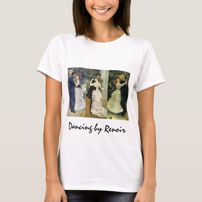 Camiseta 3 escenas de baile diferentes de Pierre Renoir (Anverso)