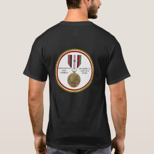 CAMISETA 3 ESTRELLAS DE CAMPAÑA VETERANO DE GUERRA EN AFGAN