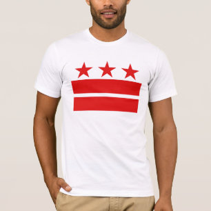 Camiseta 3 estrellas rojas 2 barras rojas