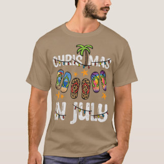 Camiseta 3 Flip Flops Christmas In July Summer Xmas Beach W