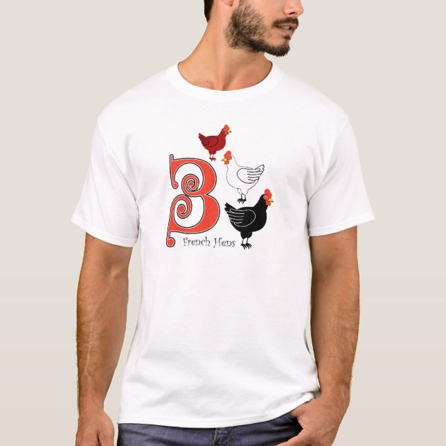 Camiseta 3 gallinas francesas (Anverso)