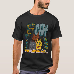 Camiseta 3 gatos - gatito miauuu