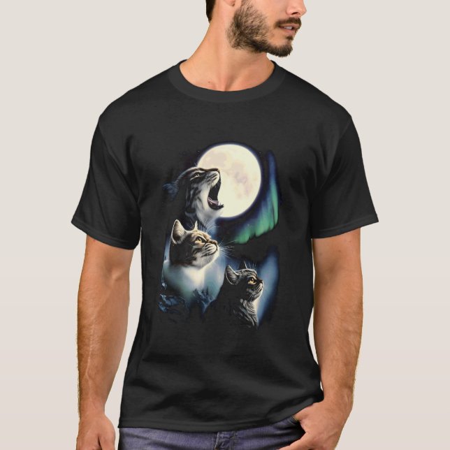 Camiseta 3 Gatos Luna (Anverso)