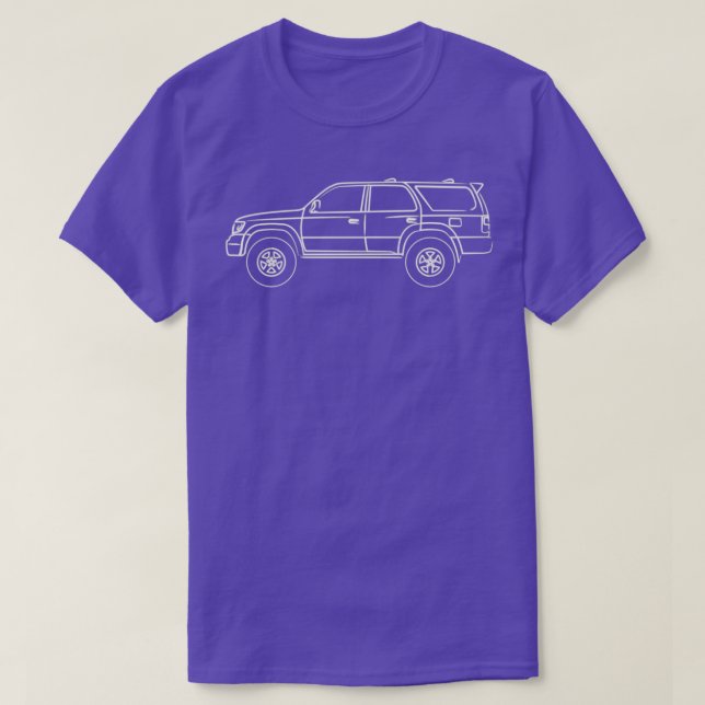 Camiseta 3 gen 4runner Hilux broche blanco (Diseño del anverso)
