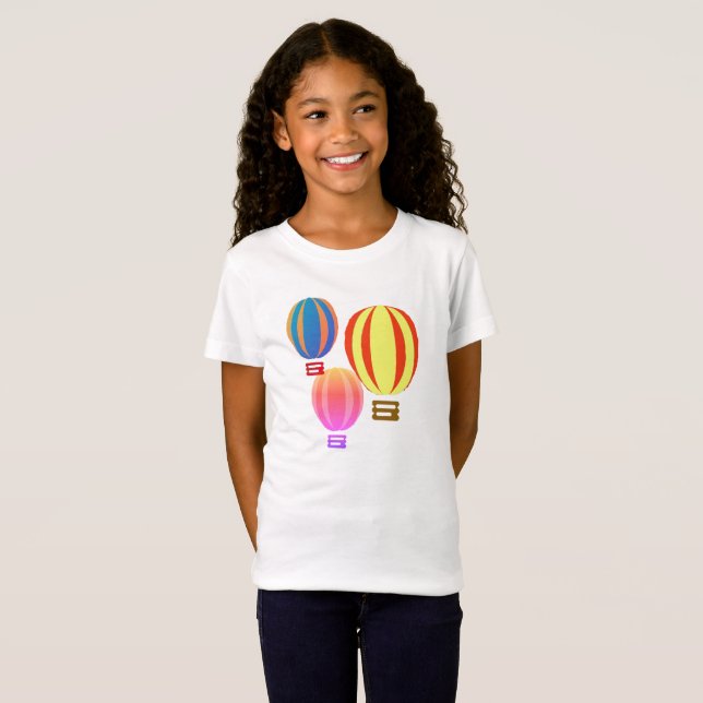 Camiseta - 3 globos de aire caliente (Anverso completo)