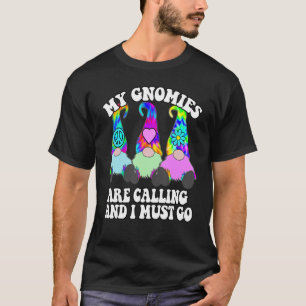 Camiseta 3 Gnomes Hippie Tye Mis Gnomes Llaman Y
