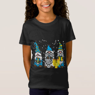 Camiseta 3 Gnomes Menorah Hanukkah Chanukah Gardenin