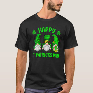 Camiseta 3 Gnomes sosteniendo el leopardo de Shamrock Plaid