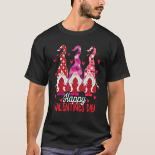 Camiseta 3 Gnomes Valentine Hearts Cute Feliz Valentines Da