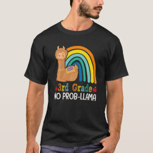 Camiseta 3 Grado No Prob Llama Tercer Grado Profesor de Equ