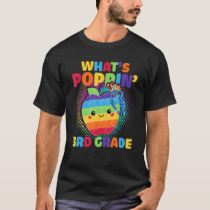 Camiseta 3 Grado Pop It Fidget Toy What's Poppin 3rd Back
