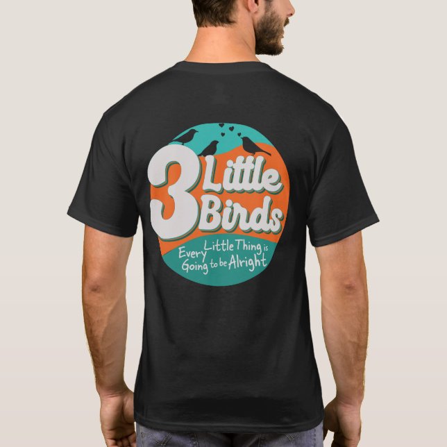 Camiseta 3 Little Birds Reggae Music (Reverso)